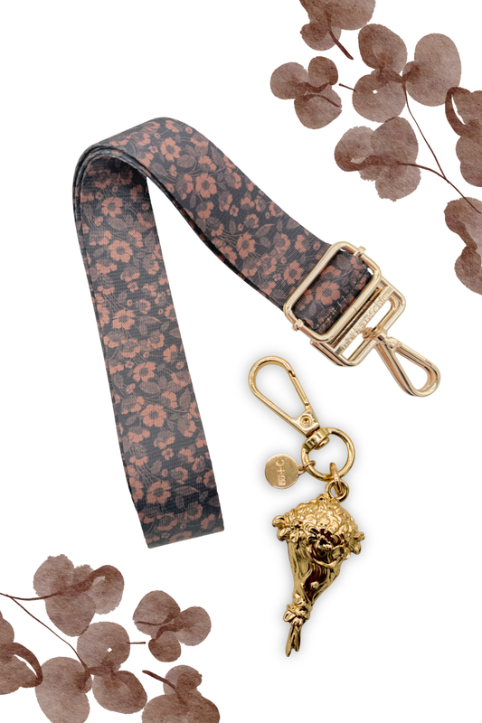 Cocoa Bouquet Strap+Bouquet Charm Bundle