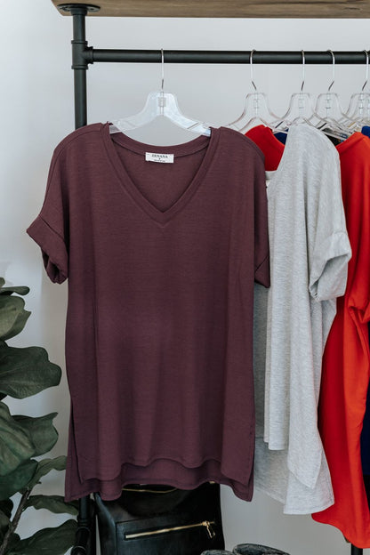 Amy V-Neck Tee - Final Sale